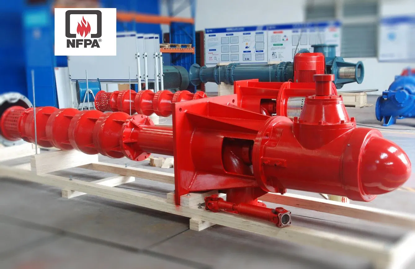 Long Shaft Electric Motors Water Vertical Turbine Fire Fighting Pump for Residences