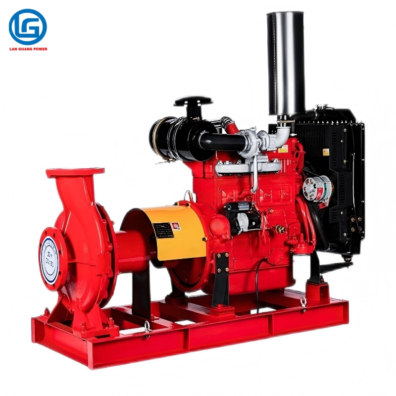 Diesel Engine Emergency Fire Pump Automatically Starts Fire Backup Pump Set When Power Fails