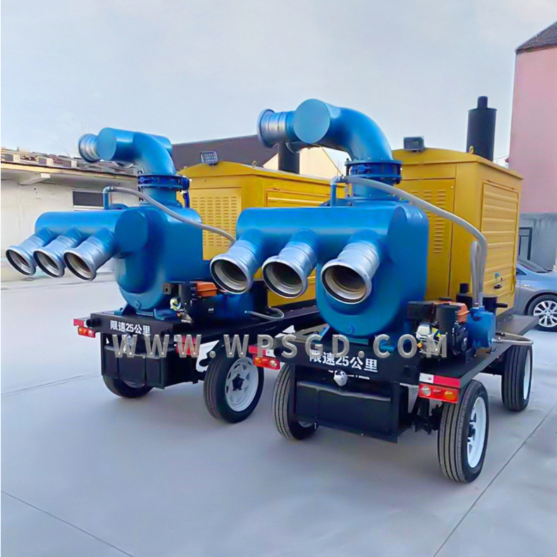 Flood Control Drainage Pumps Diesel Fire Pumping Station Emergency Self-Priming Sewage Pumps High Flow Pumping and Drainage Mobile Pump Trucks