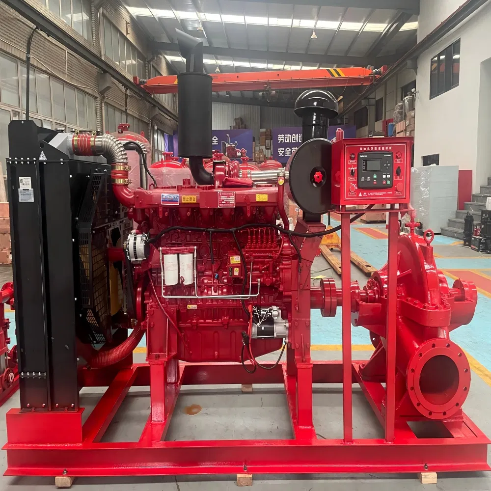 Diesel Engine-Driven Double Suction Split Case Centrifugal Pump with Ultra-Large Flow and High Head Fire Fighting Equipment