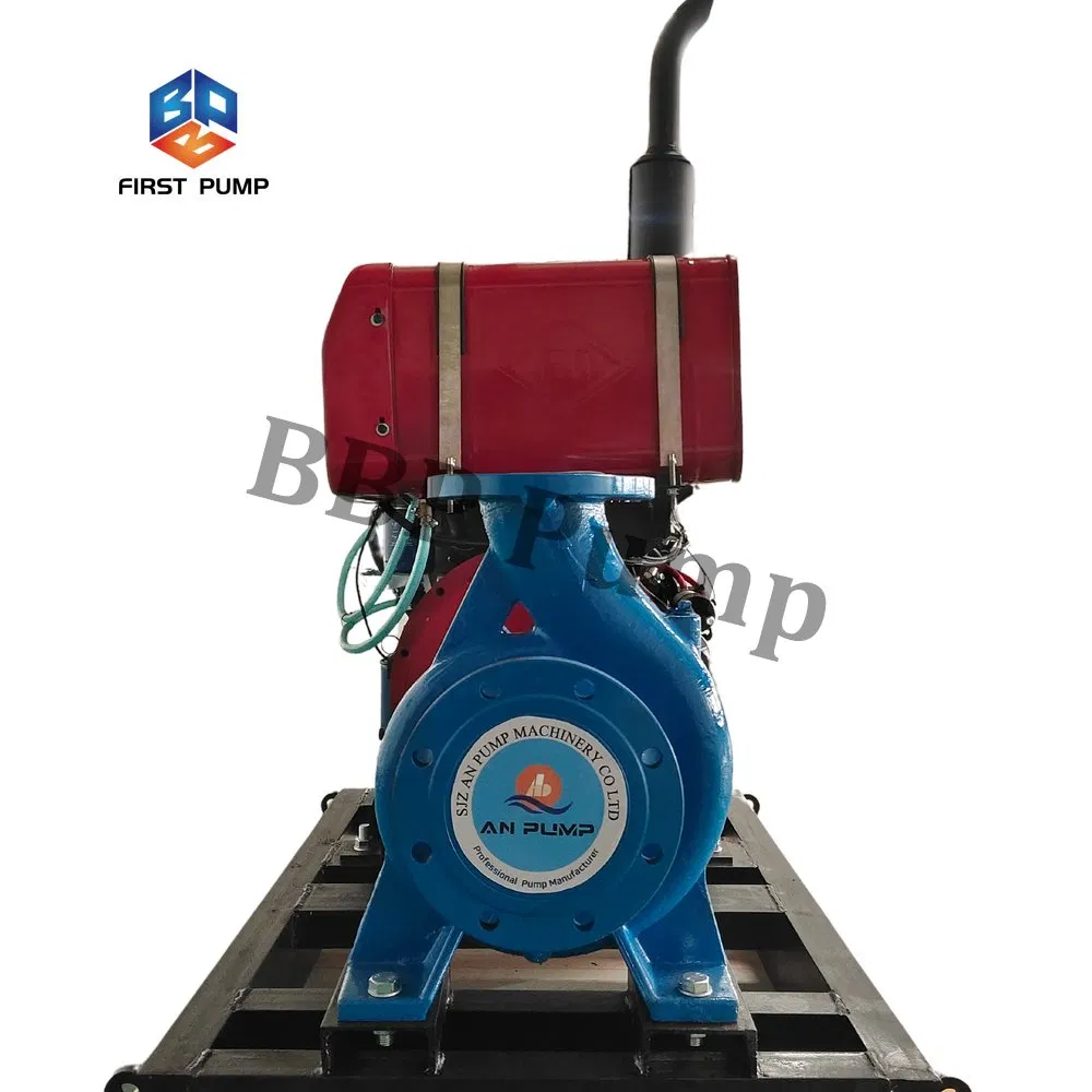 Diesel Engine Driven Centrifugal End Suction Fire Pump High Capacity Water Pump Set with Electric Motor