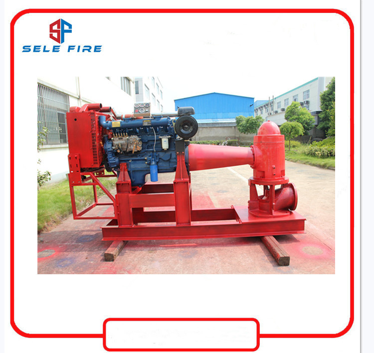 UL Listed Fire Fighting System Engine Driven Diesel Vertical Turbine Fire Pump 750gpm