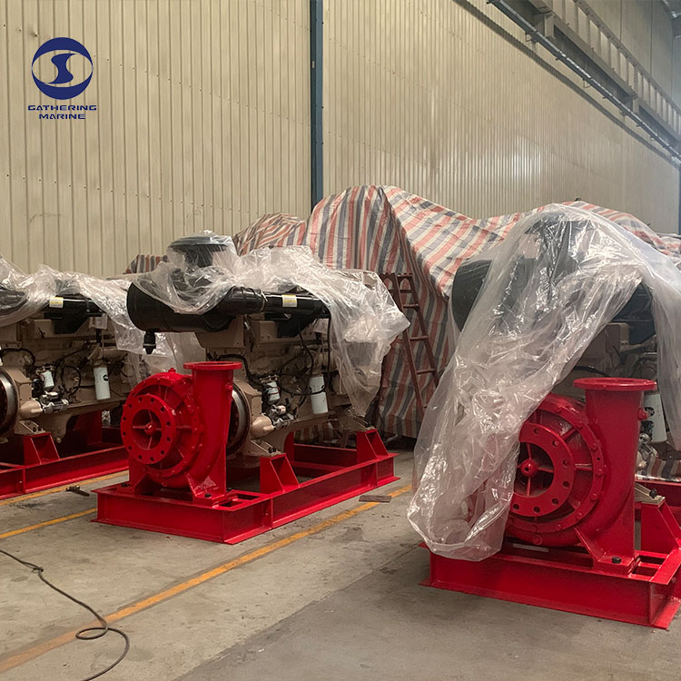 3600m3/H Fifi System Pump Fire Fighting Pump Set with Diesel Engine Sea Water Fire Pump