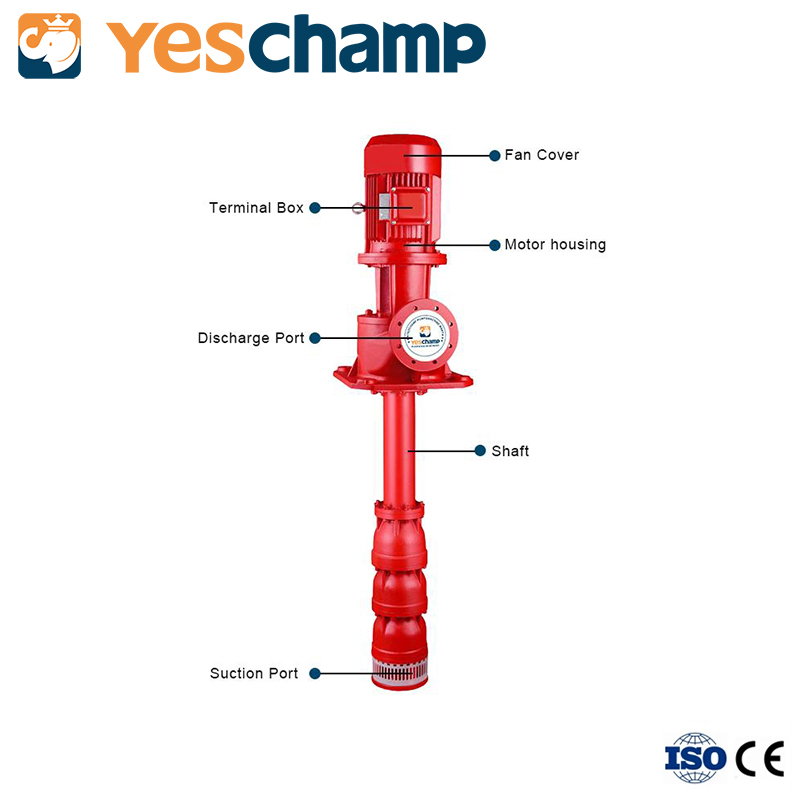 75kw Customizable Multistage Vertical Long Shaft Turbine Pump for Fire Fighting