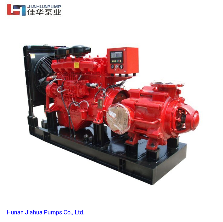 China Horizontal 250mm Impeller Diesel Engine Multistage Centrifugal Fire Water Pump UL/FM
