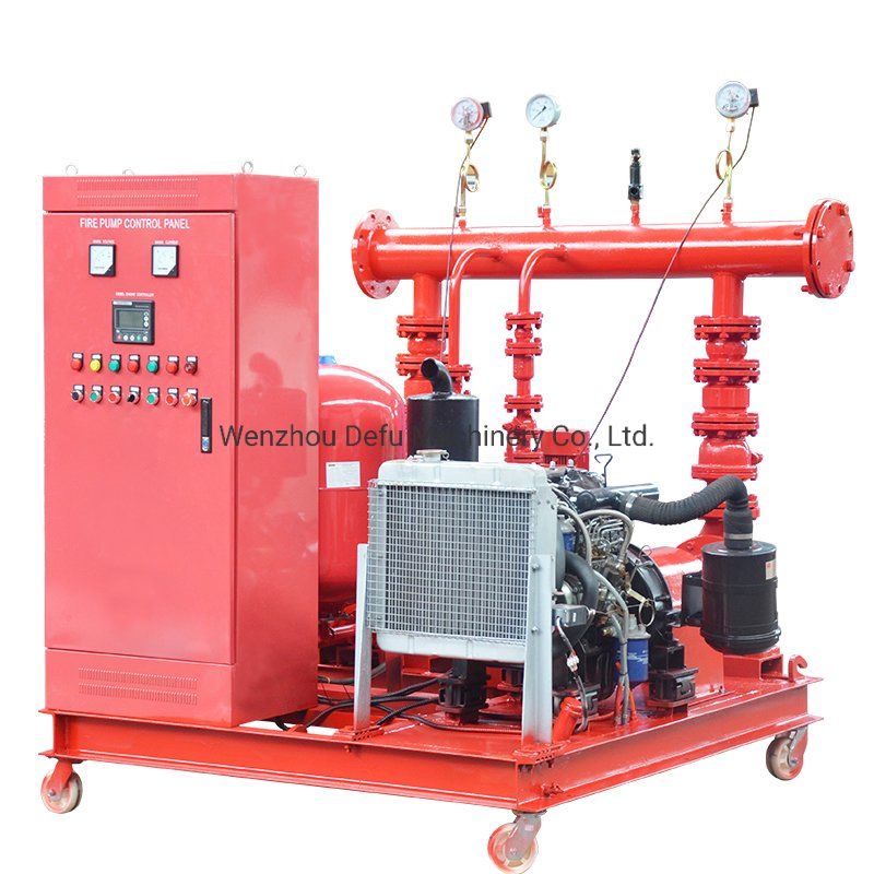 UL/FM Listed Fire Fighting System Skid Mounted Diesel Engine Driven Fire Pump Price