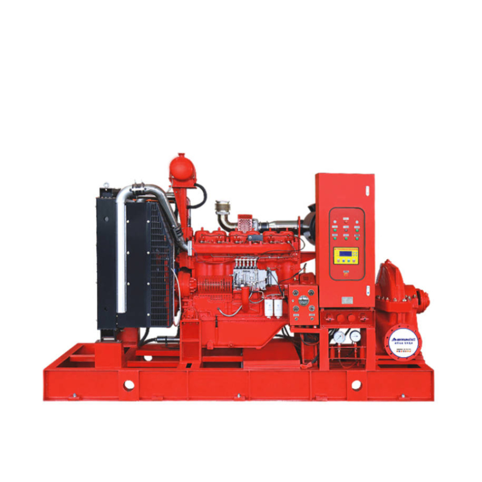 Industrial Electric High Pressure Split-Case Double-Suction Diesel Water Pump Set for Fire Fighting System