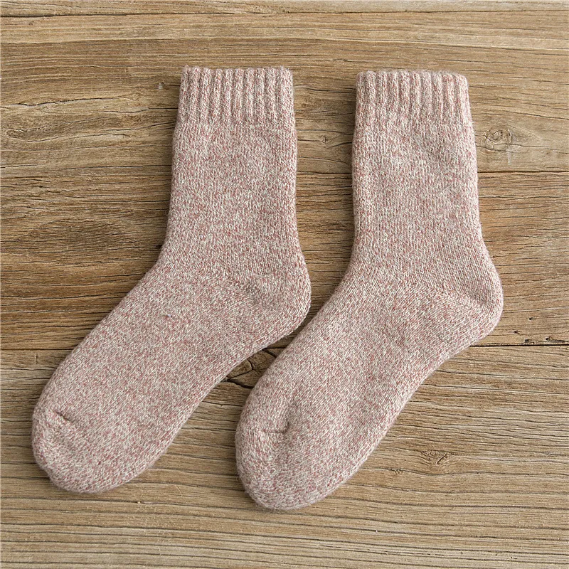 Meias térmicas grossas de lã para homens, outono e inverno 2024 aconchegantes