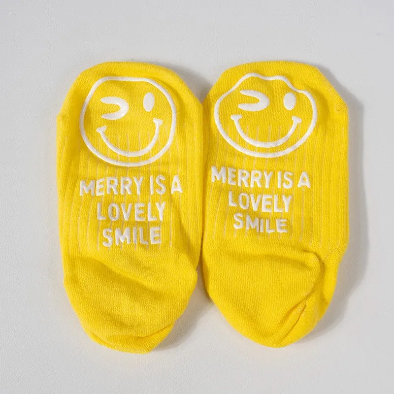 Peoeiras invisíveis para pés com estampado Smile Thin Non-Slip Ankle Para as mulheres