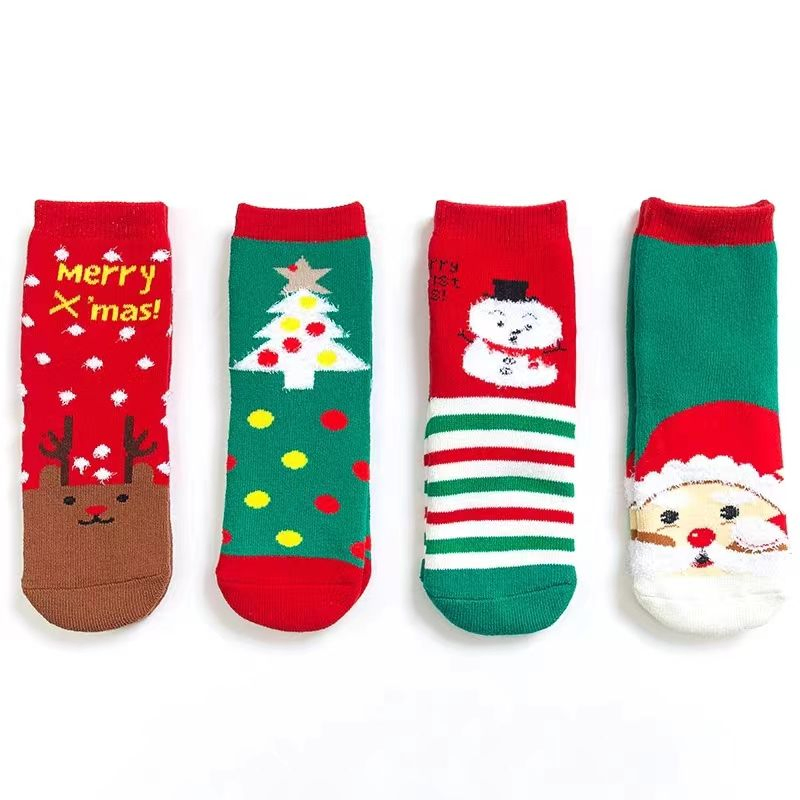 Meias de Natal para Homem Usar Uniforme Feliz Vestuário Socken Inverno Crew 100% Algodão Novo Presente de Férias de Ano Novo Meias