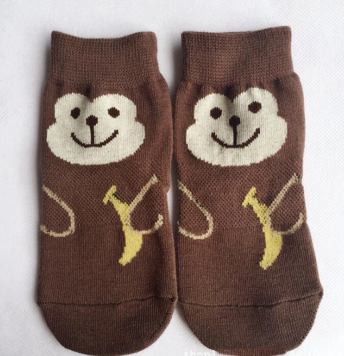 Meias Antiderrapantes Fofas para Crianças Meias de Andar para Crianças Design de Animais Personalizado Meias com Grip para Bebês