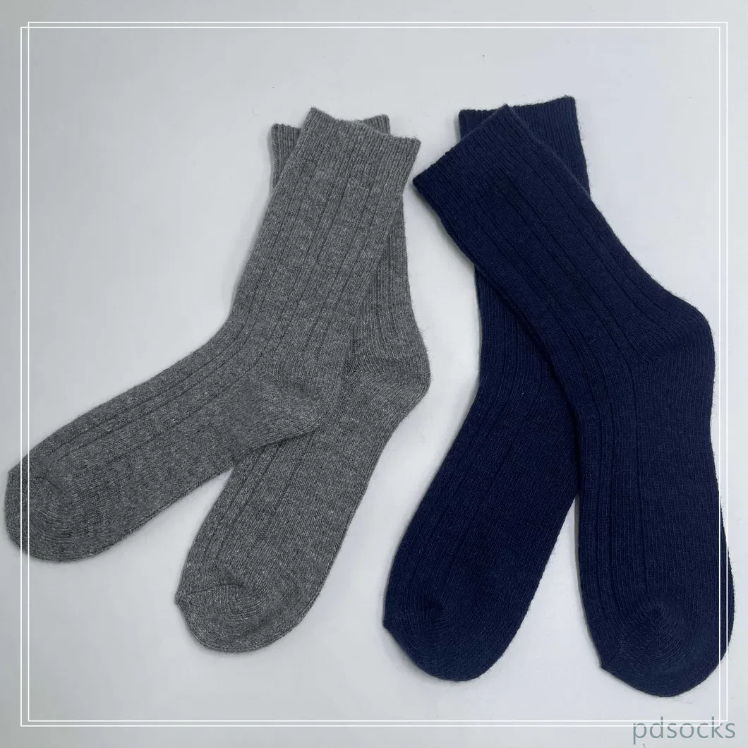 Meias térmicas de lã para adultos com 10% meias de bota de caxemira