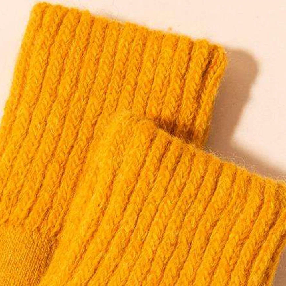 Meias de lã térmicas grossas e quentes, macias, pesadas e aconchegantes para o inverno