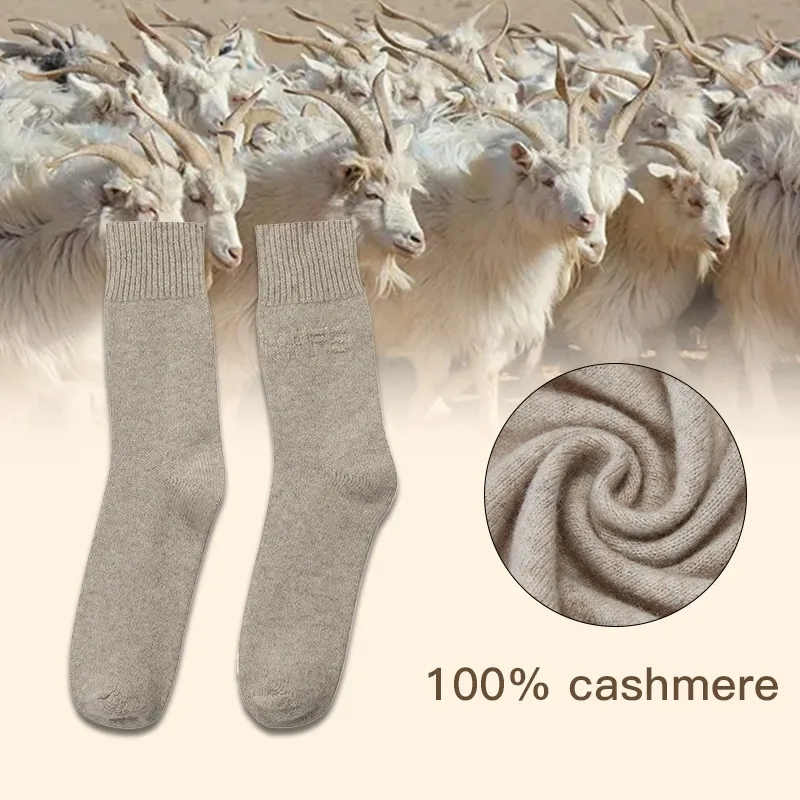 Meias de Cashmere de Alta Qualidade Design Mais Quente para Mulheres 100%Merino Meias de Lã de Cashmere para o Inverno Quentes e Macias