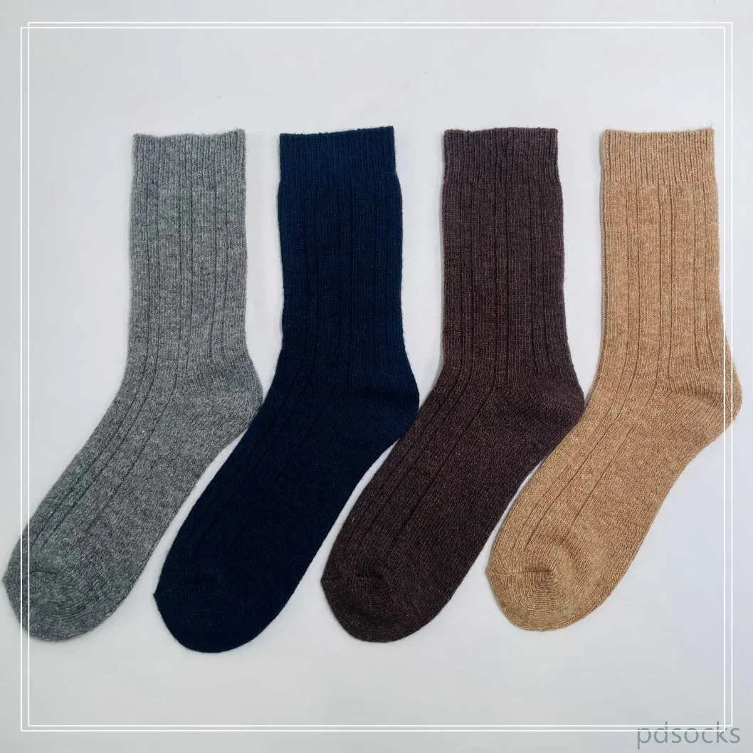 Meias térmicas de lã para adultos com 10% meias de bota de caxemira
