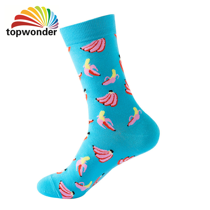 Atacado e personalização de todos os designs de meias de vestido de joelho de frutas em alta moda, disponíveis em muitas cores a preços baixos