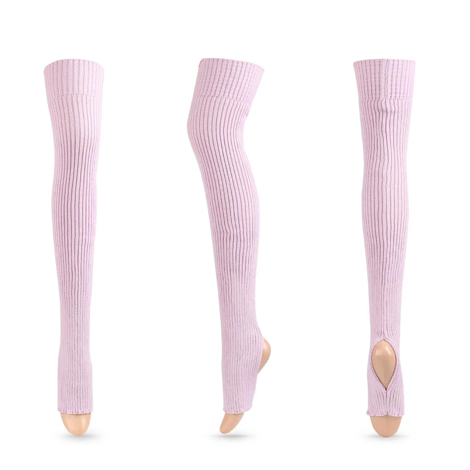 Meias de lã quentes para balé, dança latina, meias longas e grossas, leggings
