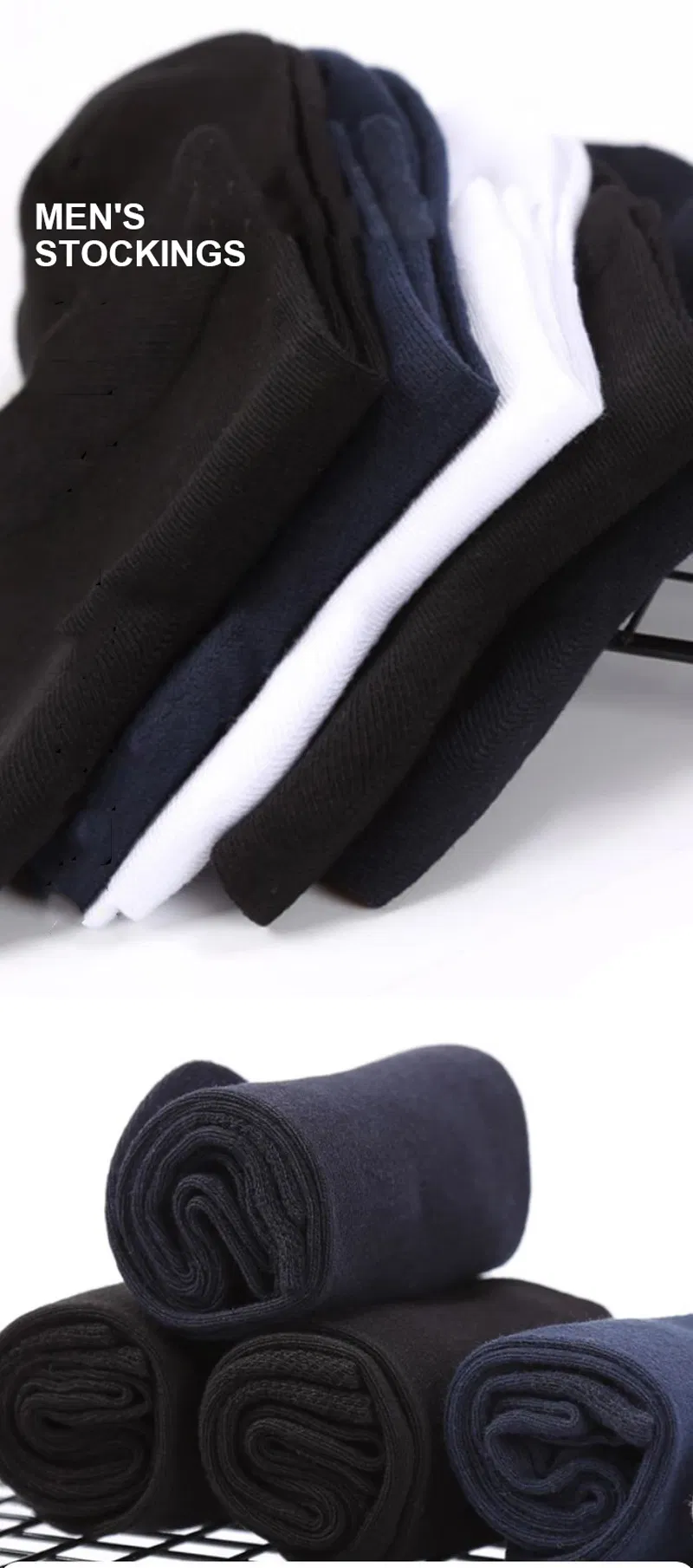 Mockup Grátis Baixo MOQ Meias de Algodão Masculinas Personalizadas Logo de Personagem Colorido