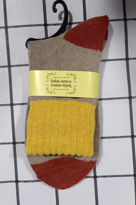 Meias de lã de coelho grossas e quentes para o inverno, até a metade da panturrilha, para mulheres