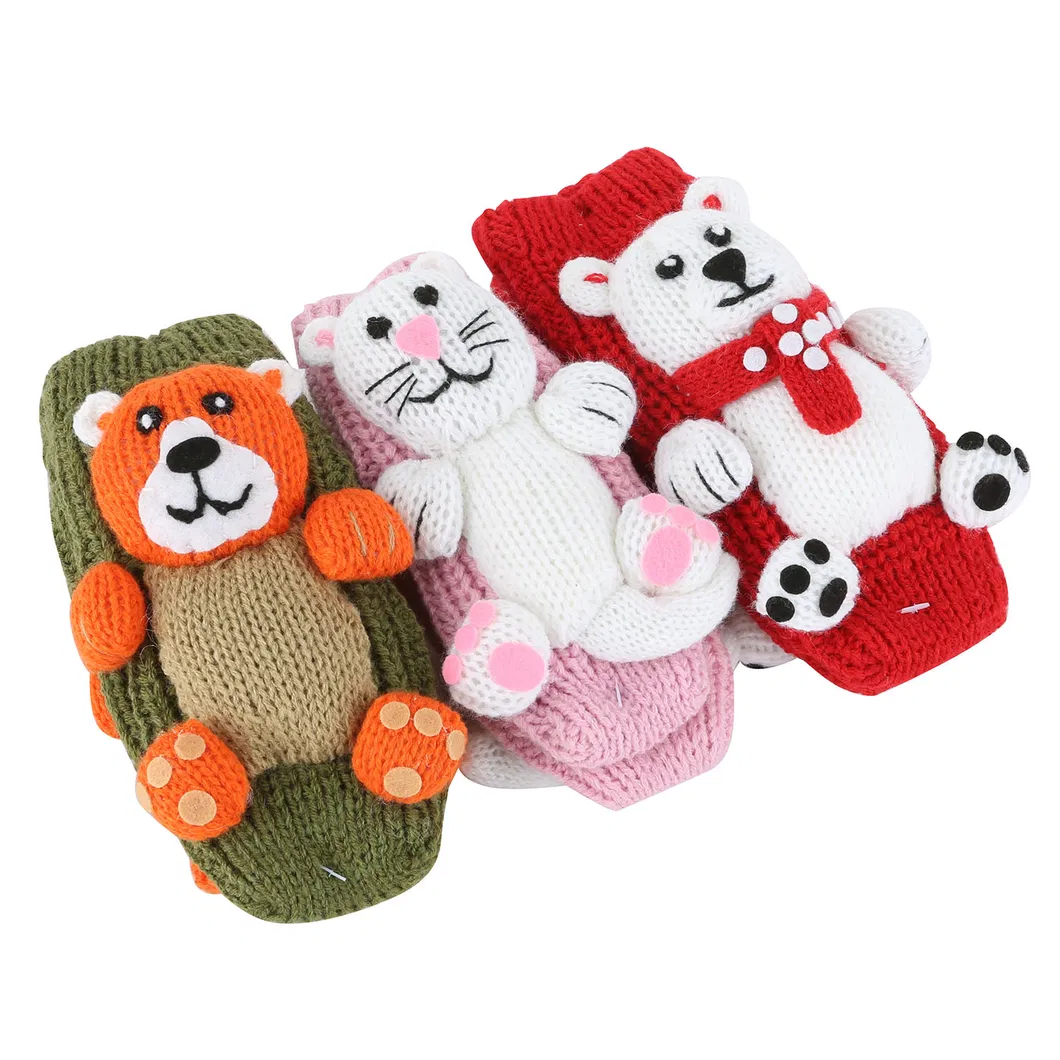 Meias de animais de acrílico para bebês e crianças, meias de inverno para o Natal