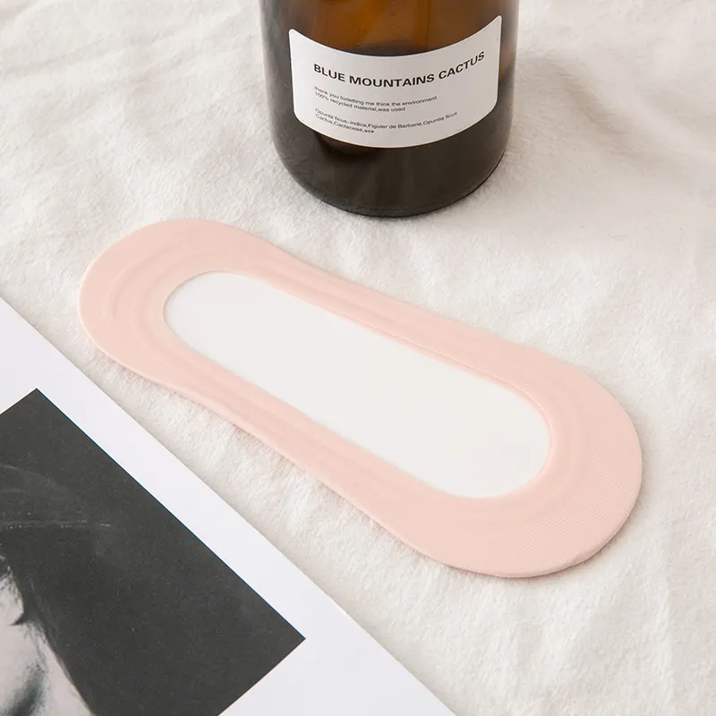 Meias de Seda de Gelo para Mulheres, Finas de Algodão, com Boca Rasa, Invisíveis, com Renda para o Verão