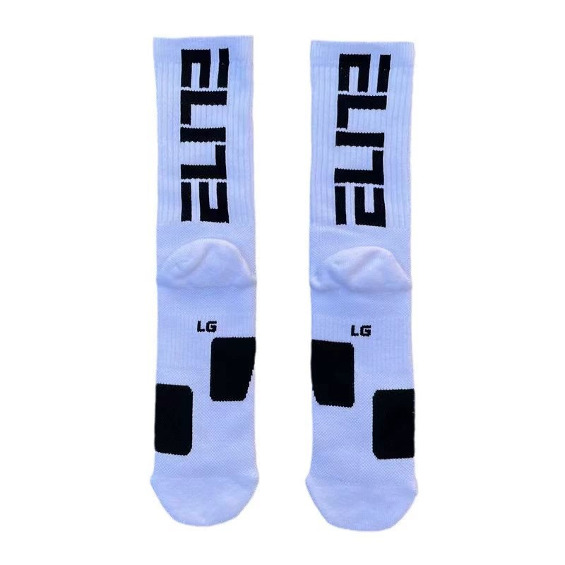 Meias Atletas Super Elite Masculinas com Sola Almofadada de Terry para Corrida, Ciclismo e Basquete