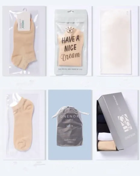 Embalagem de Meias Casuais de Inverno Simples para Homens e Mulheres