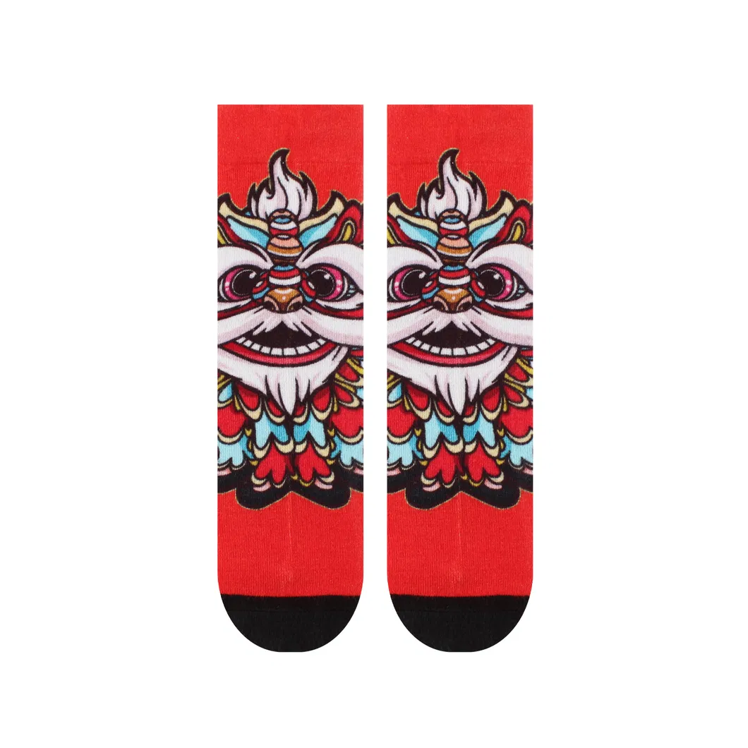 Meias Sports Custom Patterns estampadas em 3D em tecido de qualidade