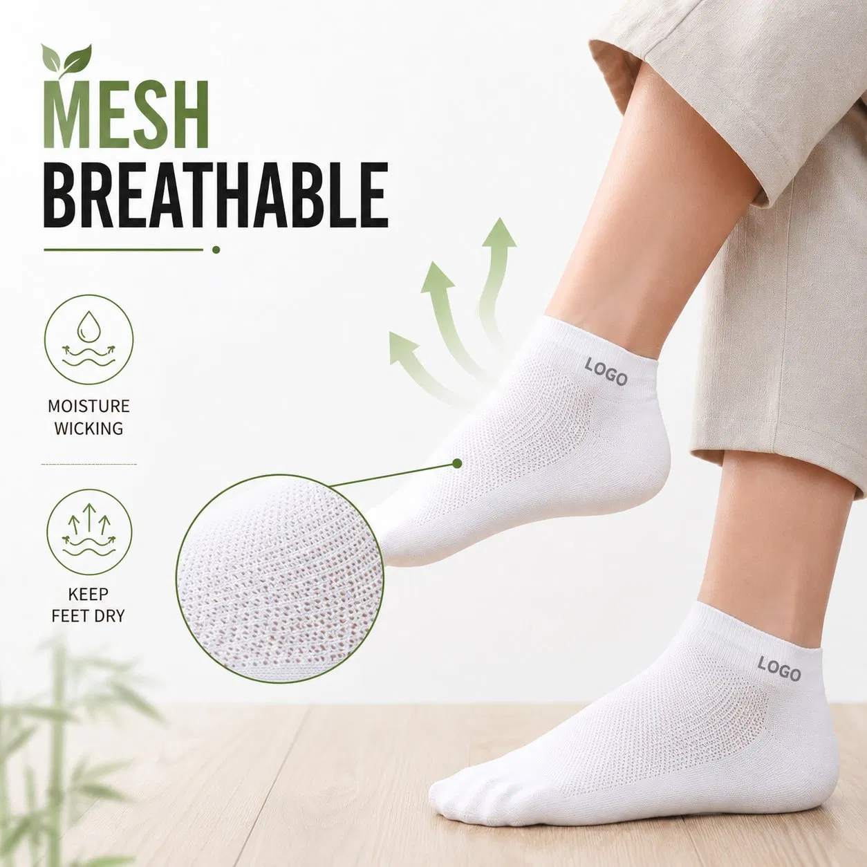 Calcetines Personalizados Custom Logo Dress Bamboo Business Men Premium Cotton Bamboo Socks