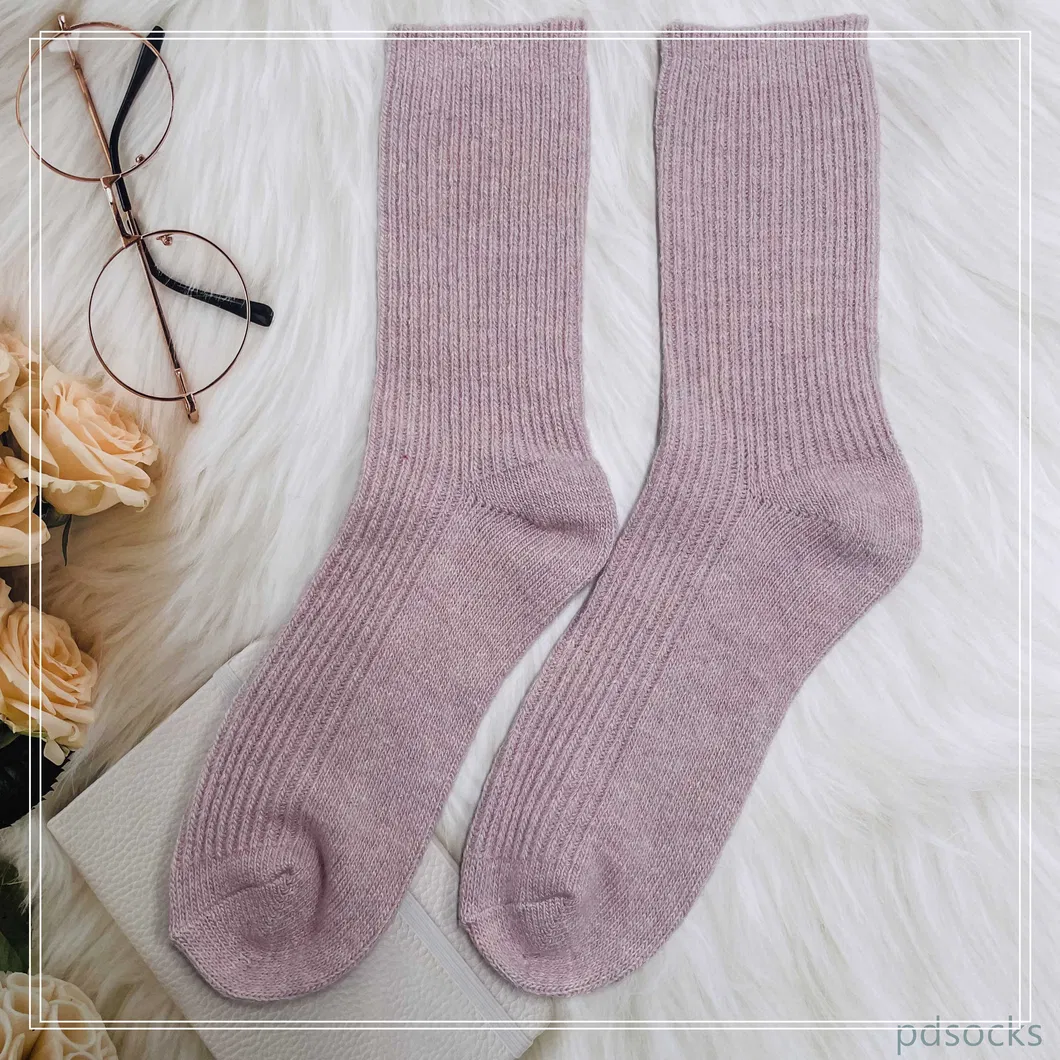 Meias térmicas de lã para adultos com 10% meias de bota de caxemira