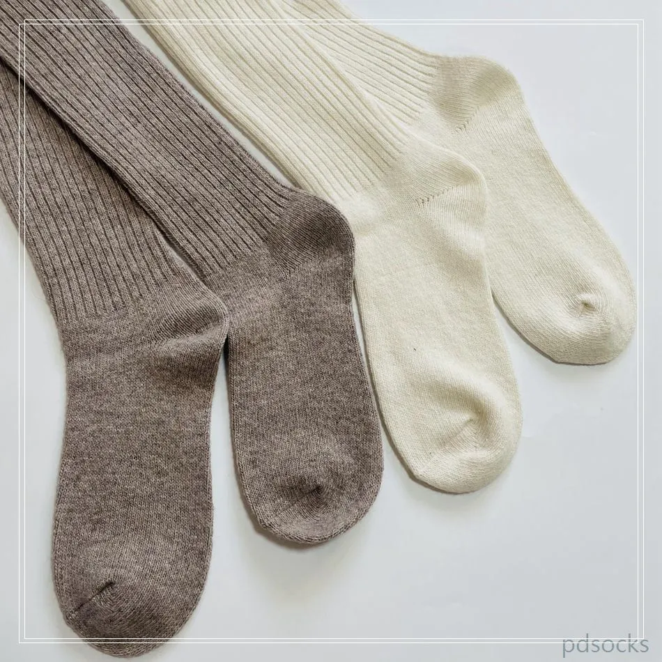 Meias de Lã Personalizadas Meias Femininas Meias Longas Tricotadas Meias de Cano Médio