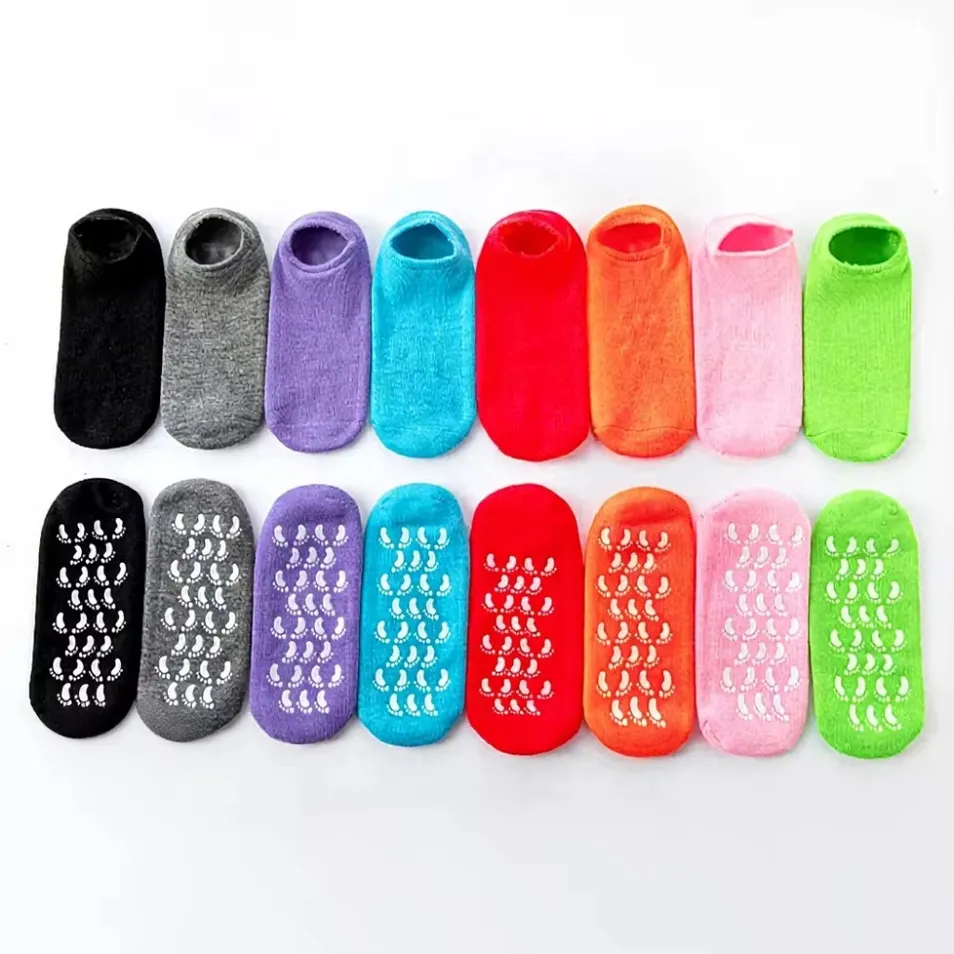 Meias de Gel Personalizadas Hidratantes Antiderrapantes para SPA e Cuidados com os Pés
