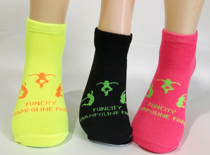 Meias de Poliéster Antiderrapantes para Playground Interno, Meias de Grip para Pilates, Meias para Trampolim