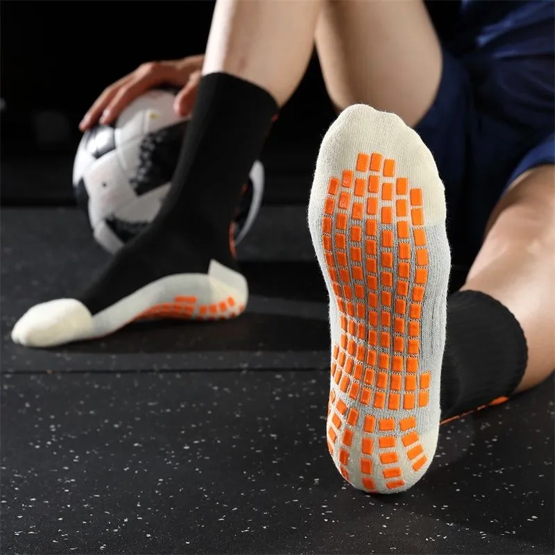 Meias de Basquete Antiderrapantes de Alta Qualidade Personalizadas com Logo, Meias de Futebol Antiderrapantes