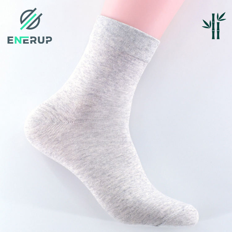 Meias Personalizadas Enerup para Homens Crew até o Tornozelo Meias Unissex de Bambu