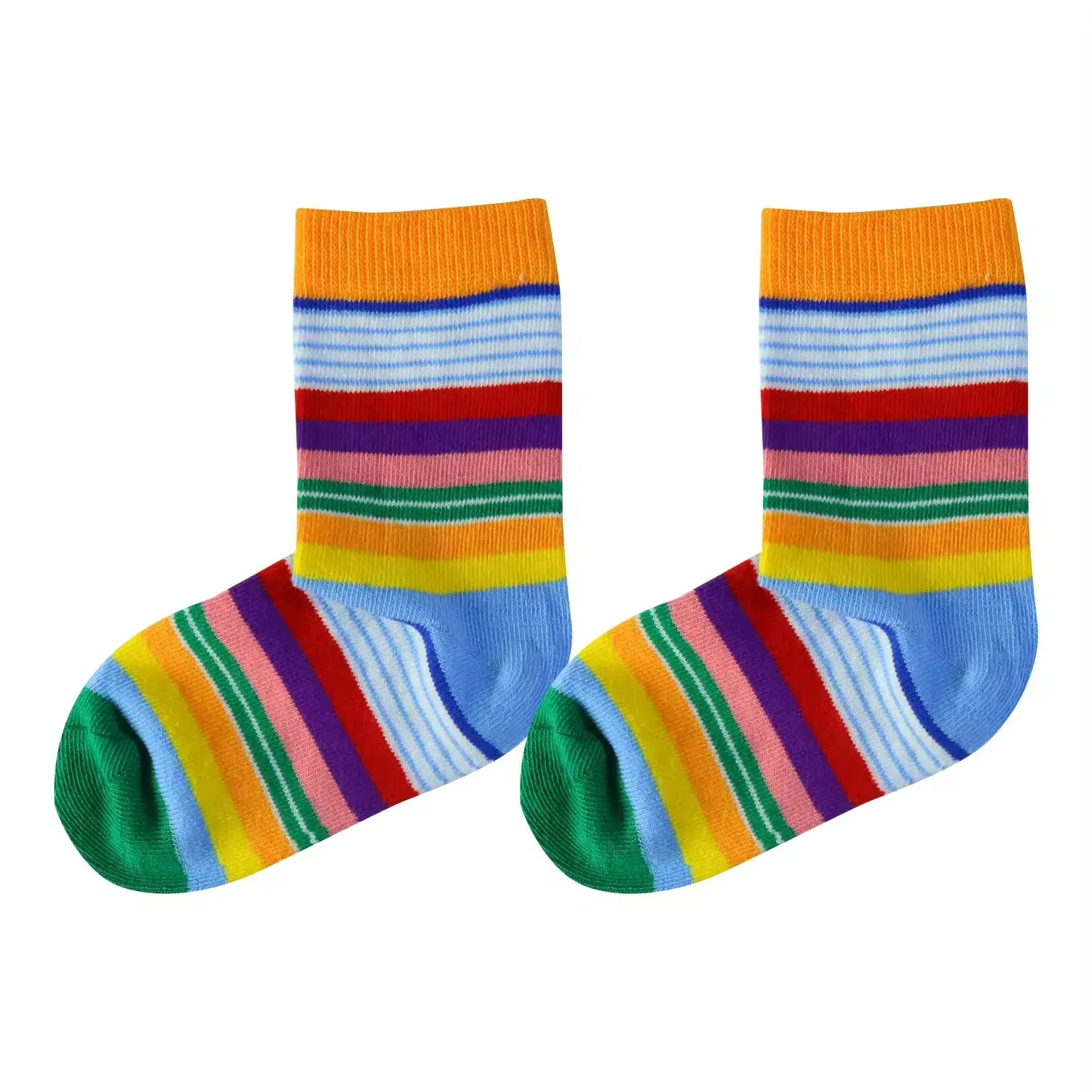 Meias personalizadas secagem rápida para crianças, coloridas e fofas, com punho elástico bom, meias para vestir crianças
