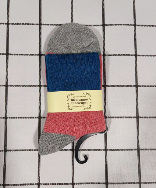 Meias de lã de coelho grossas e quentes para o inverno, até a metade da panturrilha, para mulheres
