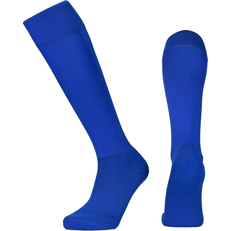 Meias esportivas de rugby grossas, com proteção para os tornozelos, suaves e acima do joelho