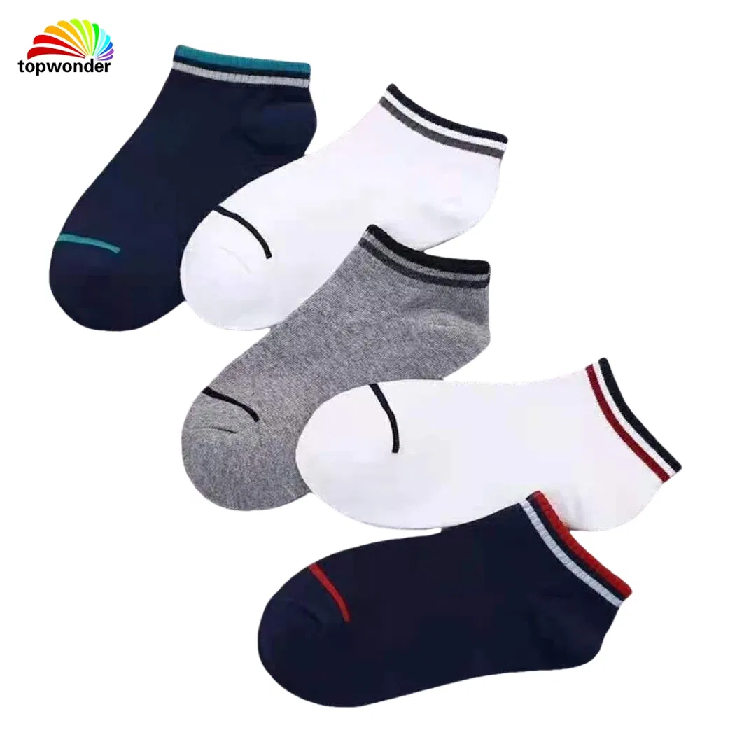 Personalize e venda por atacado todos os tipos de meias listradas casuais para esportes de verão em muitas cores a baixo preço