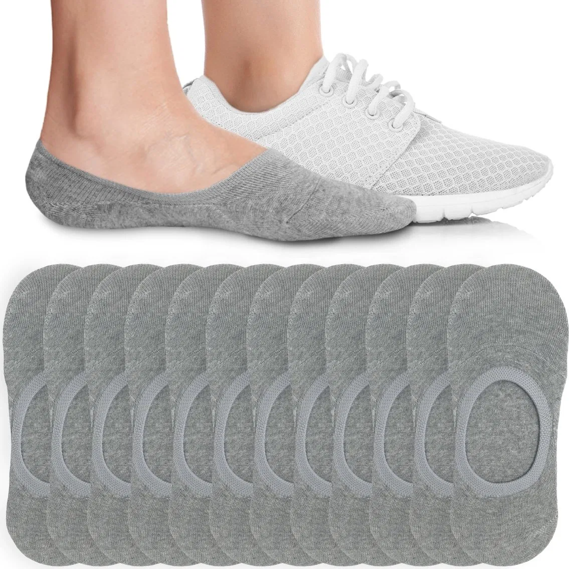 Amostra Grátis Logotipo Personalizado Moda Meias Invisíveis Femininas Crianças Unissex Antiderrapantes Baixa Corte Tornozelo Invisíveis para Casual