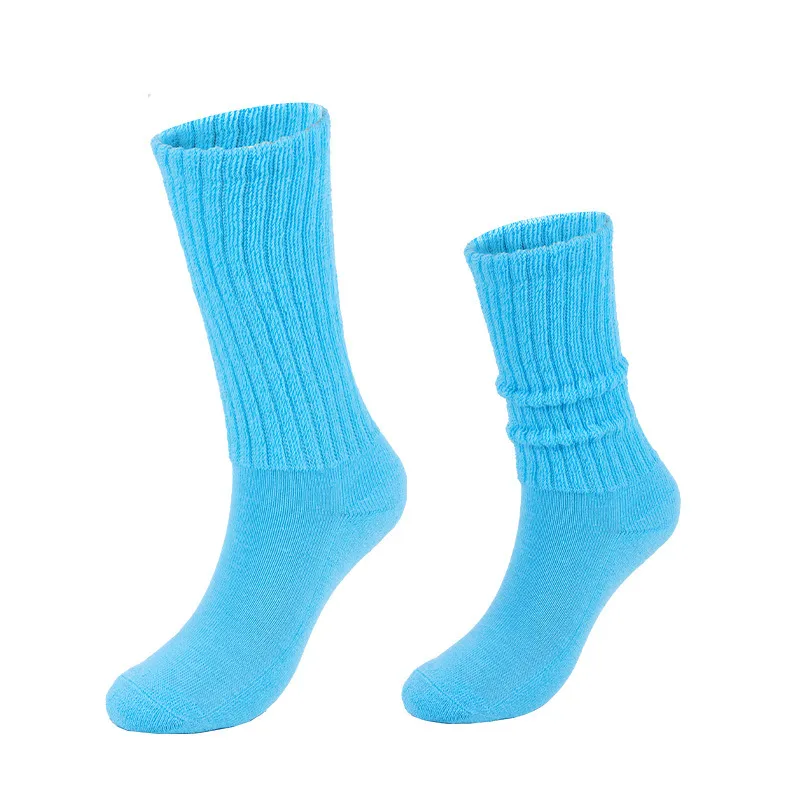Meias Retro Coloridas Empilháveis para Moda Trendy