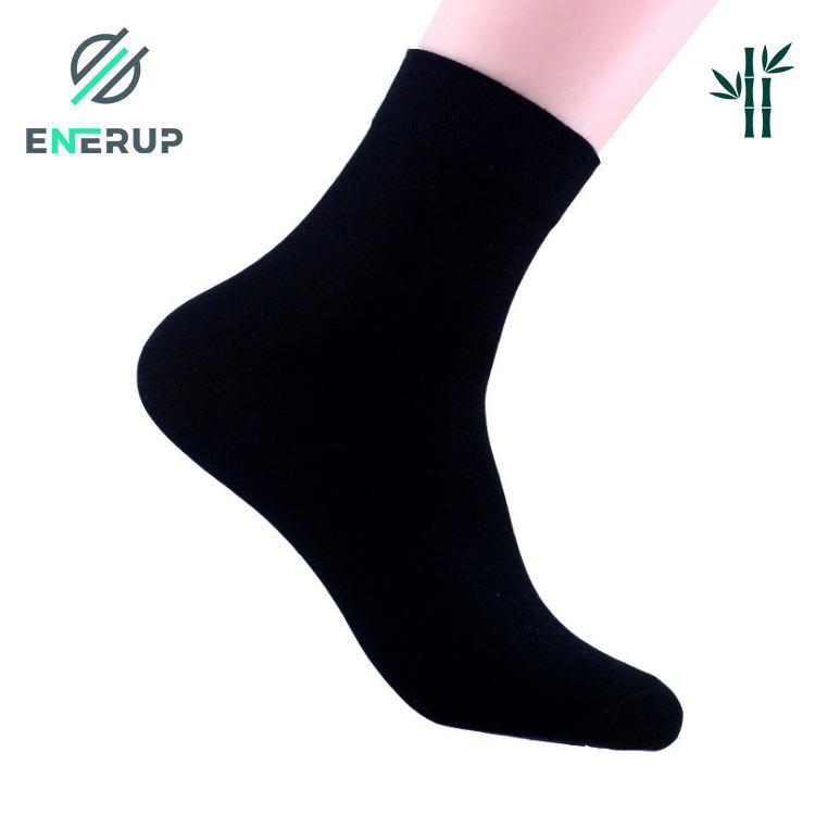 Meias Personalizadas Enerup para Homens Crew até o Tornozelo Meias Unissex de Bambu