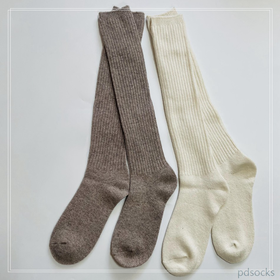 Meias de Lã Personalizadas Meias Femininas Meias Longas Tricotadas Meias de Cano Médio
