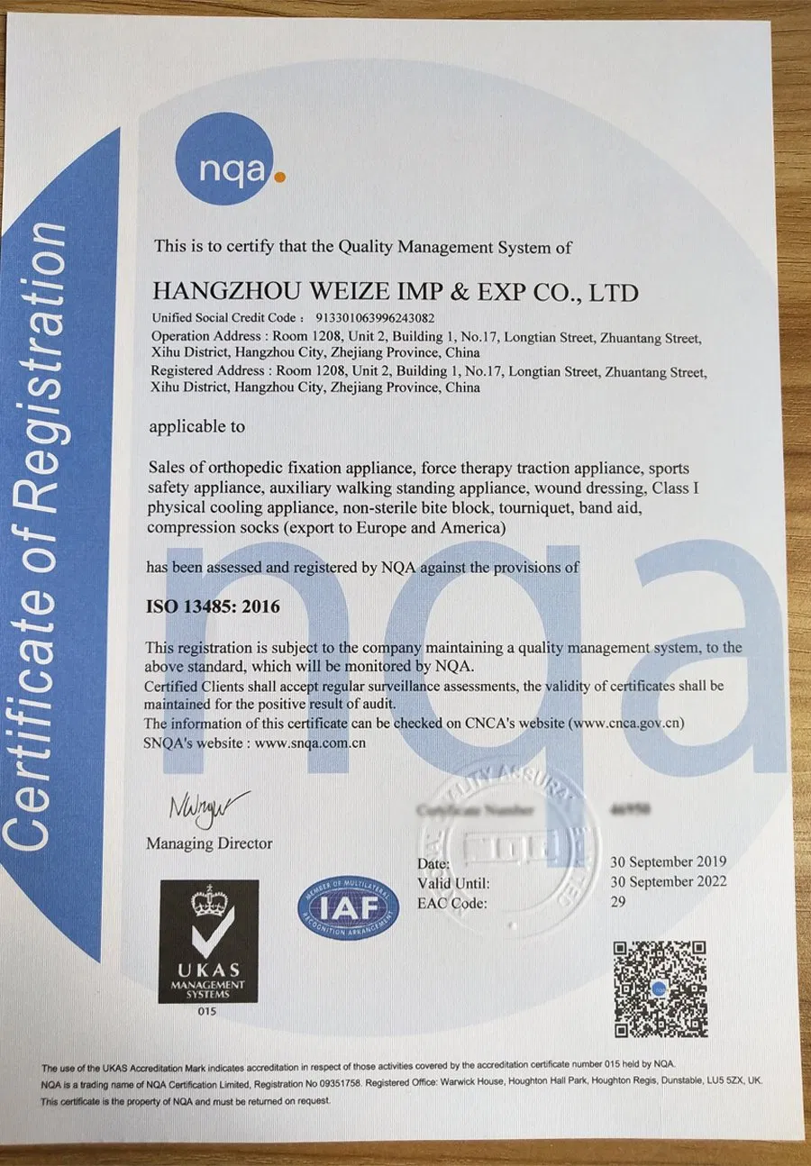Certificação de Meias de Compressão
