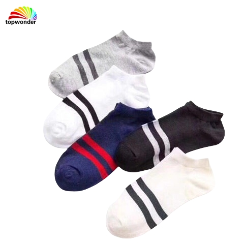 Personalize e venda por atacado todos os tipos de meias listradas casuais para esportes de verão em muitas cores a baixo preço
