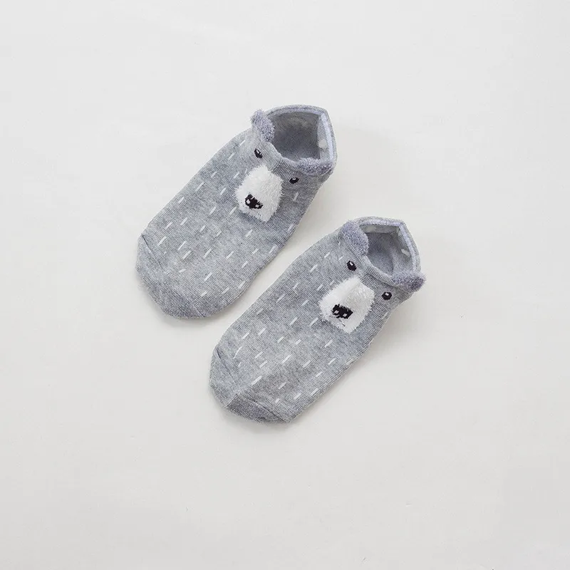 Meias Estereoscópicas de Lã de Penas, Meias de Baixo Topo de Animais de Desenho Japonês, Meias Invisíveis de Boca Rasa para Mulheres