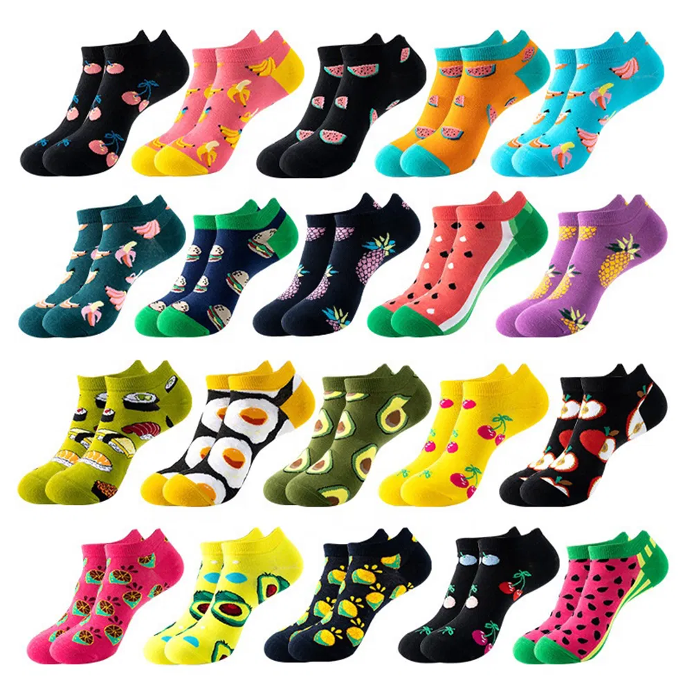 Meias Ankle Estampadas da Moda para Futebol e Basquete