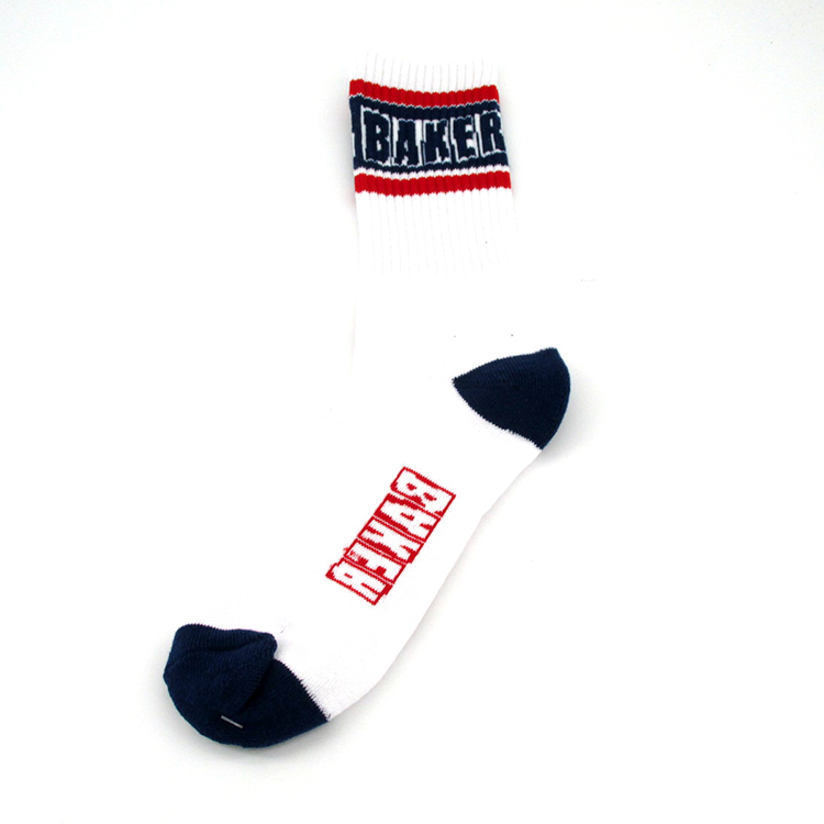 Socks personalizados com seu próprio logo, meias de cano alto, sem pedido mínimo, etiqueta privada, meias de algodão de bambu