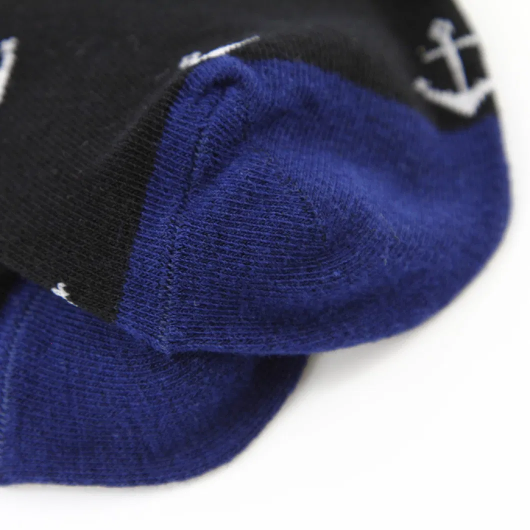 Meias curtas casuais de algodão jacquard personalizadas para homens, mulheres e unissex
