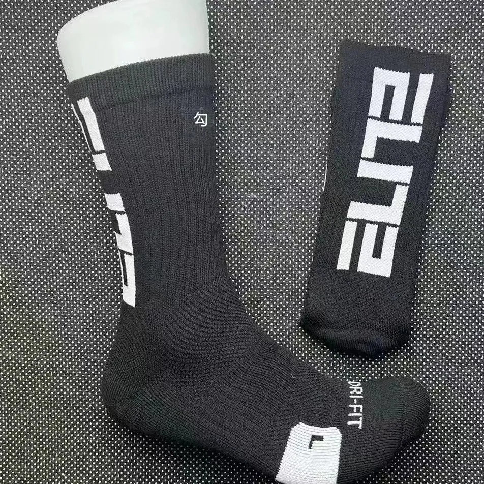 Meias Atletas Super Elite Masculinas com Sola Almofadada de Terry para Corrida, Ciclismo e Basquete